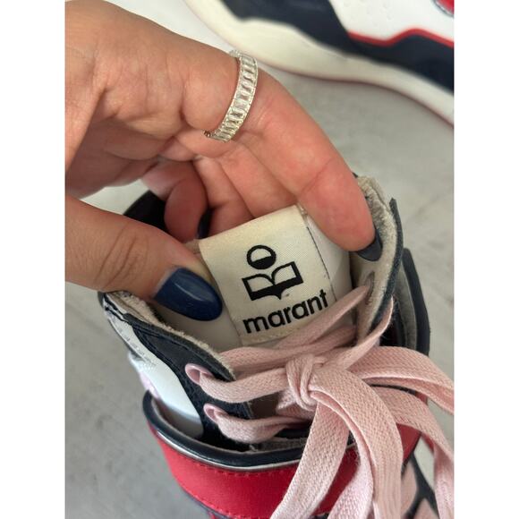 Isabel Marant Red and Navy Athletic Shoes - Picture 5 of 8